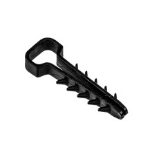 Дюбель-хомут PCD-F 05х10-45-100BL для плоского кабеля PA6.6 черн. (уп.100шт) JazzWay 5054981