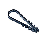 Дюбель-хомут PCD-R 11-18-55-100BL для круглого кабеля PA6.6 черн. (уп.100шт) JazzWay 5054868