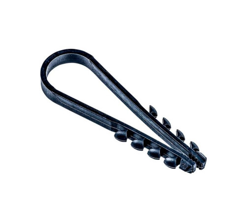 Дюбель-хомут PCD-R 11-18-55-100BL для круглого кабеля PA6.6 черн. (уп.100шт) JazzWay 5054868