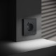 Розетка 1-м СП S70 16А с USB A+С с заземл. защ. шторки механизм графит Voltum VLS040507