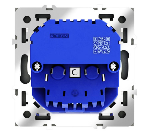 Розетка 1-м СП S70 16А с USB A+С с заземл. защ. шторки механизм графит Voltum VLS040507