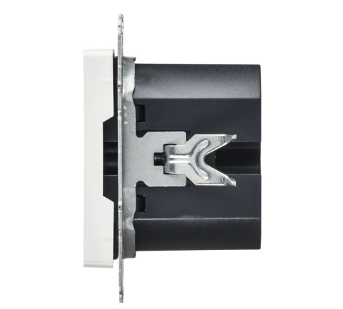 Розетка СП BRITE РЮ11-2-БрАБ USB A+C 45Вт высокоскор. заряд. арктич. бел. IEK BR-U22-045-K91