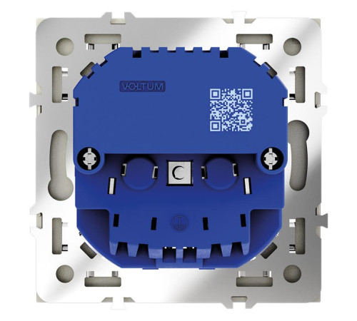 Розетка 1-м СП S70 16А с USB A+С с заземл. защ. шторки механизм сталь Voltum VLS040505