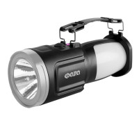 Фонарь аккумуляторный универсальный AccuF8-L1W/L24-bk 1Вт 83лм + боков. панель 24х0.1Вт 132лм аккум. 0.9А.ч ЗУ: сеть/солнечн. панель IP20 черн. ФАZА 5006669