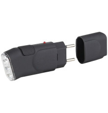 Фонарь аккумуляторный SDA10M 3LED прямое ЗУ евровилка (блист.) Эра C0041258