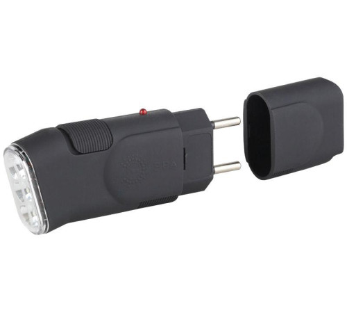 Фонарь аккумуляторный SDA10M 3LED прямое ЗУ евровилка (блист.) Эра C0041258