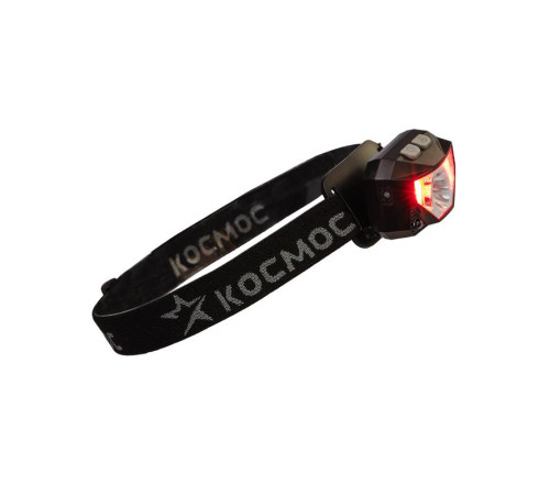 Фонарь налобный аккум. 3Вт XPG 2х3Вт COB/Li-po 1200мА.ч ABS пластик КОСМОС (KOC851Lit)