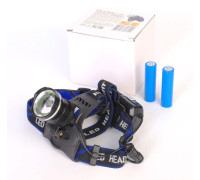 Фонарь аккумуляторный налобный LED5337 3.7В 1LED 5Вт фокус 2 ак. 3 режима USB бокс черн. Ultraflash 15016