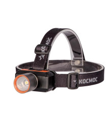 Фонарь налобный аккум. 10Вт Laser LED/ 1200мА.ч ABS пластик + алюм. КОСМОС (KOC534Lit)