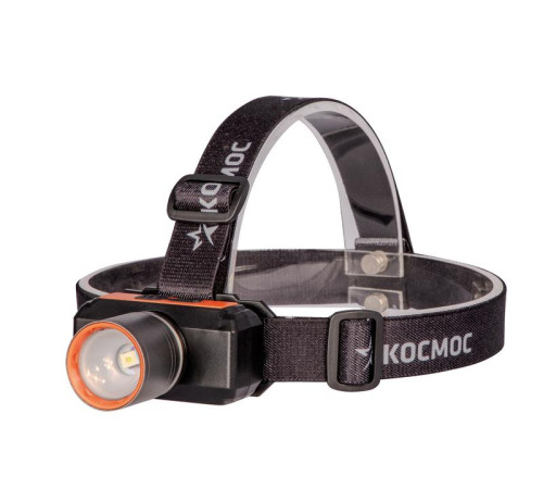 Фонарь налобный аккум. 10Вт Laser LED/ 1200мА.ч ABS пластик + алюм. КОСМОС (KOC534Lit)