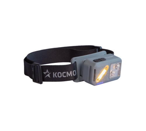 Фонарь налобный 2х2Вт XPG 3х1Вт SMD/Li-po1200мА.ч ABS пластик магниты и крюк КОСМОС (KOC850Lit)