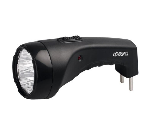 Фонарь аккумуляторный ручной AccuF2-L07-bk 7LED 2 режима: 100проц./25проц. аккум. 0.4А.ч выдвижная вилка индикатор зарядки черн. ФАZА 5000810