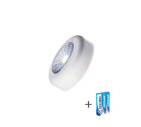 Фонарь-подсветка 1Вт COB LED 3xAAA (R03) корпус ABS-пластик бел. самокл. поверхность в комплекте двустор. скотч КОСМОС KOC305B