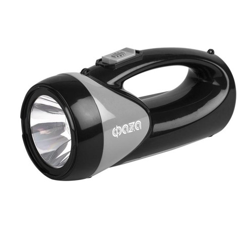 Фонарь аккумуляторный универсальный AccuF8-L1W/L12-bk 1Вт 100лм + боков. панель 12х0.5Вт 110лм аккум. 0.9А.ч ЗУ: 220В/12В IP20 черн. ФАZА 5008908