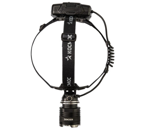 Фонарь налобный аккум. 10Вт P70 LED/Li-ion18650 3х1200мА.ч алюм. КОСМОС (KOC853Lit)
