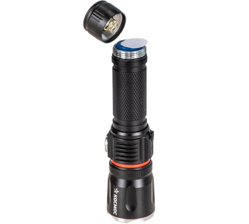 Фонарь ручной аккум. 4Вт T6LED/Li-ion18650 1200мА.ч алюм. КОСМОС (KOC811Lit)