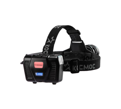 Фонарь налобный аккум. 10Вт Laser LED/Li-ion18650 3х1200мА.ч алюм. КОСМОС (KOC854Lit)