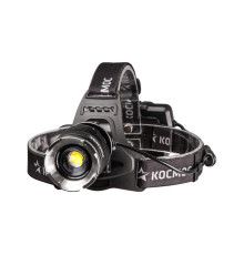 Фонарь налобный аккум. 10Вт P70 LED/Li-ion18650 3х1200мА.ч алюм. КОСМОС (KOC853Lit)