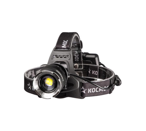 Фонарь налобный аккум. 10Вт P70 LED/Li-ion18650 3х1200мА.ч алюм. КОСМОС (KOC853Lit)