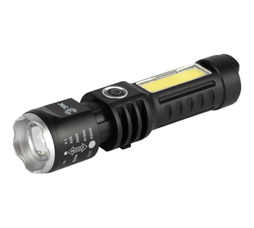 Фонарь светодиодный UA-403 универсальный аккумуляторный 5Вт LED+3Вт COB оптический Zoom 4 режима USB type-C Эра Б0069805