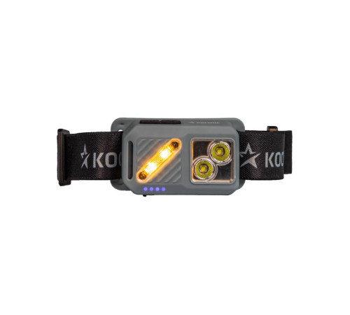 Фонарь налобный 2х2Вт XPG 3х1Вт SMD/Li-po1200мА.ч ABS пластик магниты и крюк КОСМОС (KOC850Lit)