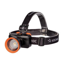 Фонарь налобный аккум. 10Вт Laser LED/ 1200мА.ч ABS пластик линза Френеля КОСМОС (KOC531Lit)