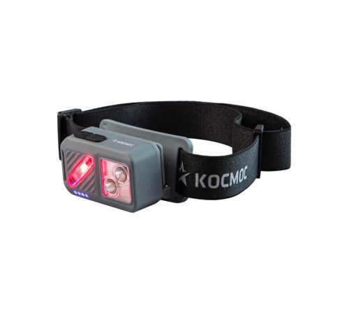 Фонарь налобный 2х2Вт XPG 3х1Вт SMD/Li-po1200мА.ч ABS пластик магниты и крюк КОСМОС (KOC850Lit)