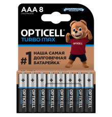Элемент питания алкалиновый AAA/LR03 (блист. 8шт) Turbo Max Opticell 6053008