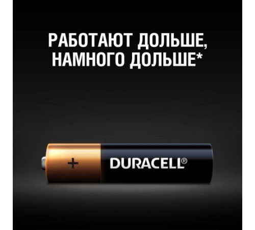 Элемент питания алкалиновый AAA/LR03/MN2400 Basic BP-2 (блист.2шт) Duracell Б0014052/Б0026812