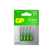 Элемент питания алкалиновый AAA/LR03 1.5В Super Alkaline G-Tech (блист.4шт) GP 1220