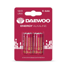 Элемент питания алкалиновый AAA/LR03 1.5В Energy Alkaline BL- 6 (блист. 6шт) DAEWOO 5057081