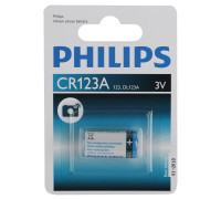 Элемент питания литиевый CR123 3В Philips Б0066246