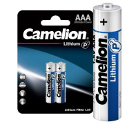 Элемент питания литиевый AAA/FR03 1.5В Lithium FR03-BP2 BL2 (уп.2шт) Camelion 15240