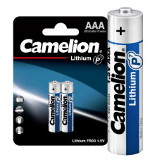Элемент питания литиевый AAA/FR03 1.5В Lithium FR03-BP2 BL2 (уп.2шт) Camelion 15240