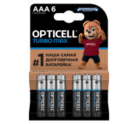 Элемент питания алкалиновый AAA/LR03 (блист. 6шт) Turbo Max Opticell 6053006