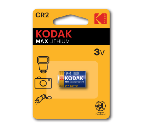 Элемент питания литиевый CR2 3В MAX Lithium (блист. 1шт) KODAK Б0014848