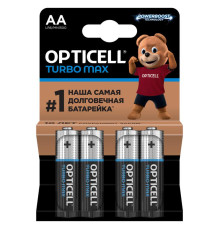 Элемент питания алкалиновый AA/LR6 (блист. 4шт) Turbo Max Opticell 6053003