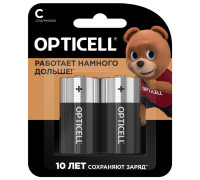 Элемент питания алкалиновый C/LR14 1.5В (блист. 2шт) Basic Opticell 5051004