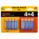 Элемент питания алкалиновый AA/LR6 1.5В MAX SUPER Alkaline (блист. 8шт) KODAK Б0057080