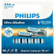 Элемент питания алкалиновый AAA/LR03 1.5В Ultra (уп.8шт) Philips Б0064649
