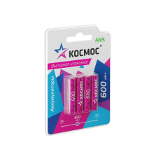 Аккумулятор AAA/LR03 NI-MN 600мА.ч BP-4 (блист.4шт) КОСМОС KOCR03NIMH600mAh4BL