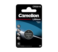 Элемент питания литиевый CR2016 BL-1 (блист.1шт) Camelion 3068