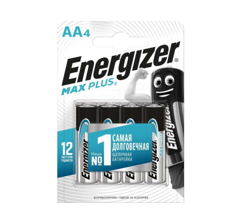 Элемент питания алкалиновый AA/LR6/316 Max Plus BL4 (блист.4шт) Energizer 696142