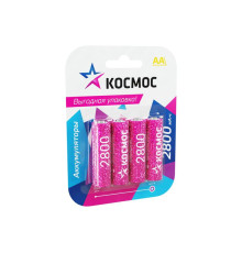 Аккумулятор AA/R6 NI-MN 2800мА.ч BP-4 (блист.4шт) КОСМОС KOCR6NIMH2800MAH4BL