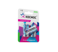 Элемент питания алкалиновый AAA/LR03 BP-6 (блист.6шт) КОСМОС KOCLR03BL6