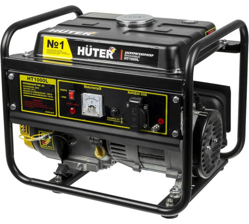 Бензогенератор HT1000L 1ф 1000Вт ручной стартер HUTER 64/1/2