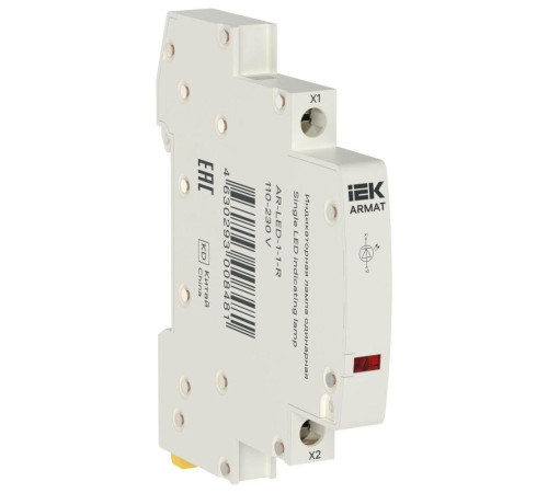 Лампа индикаторная одинарная LED 110-230В AC красн. ARMAT IEK AR-LED-1-1-R