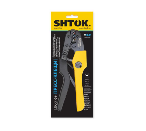 Пресс-клещи ПК-23+ матрица профиль овал 0.25-6.0кв.мм (03704) SHTOK 376211