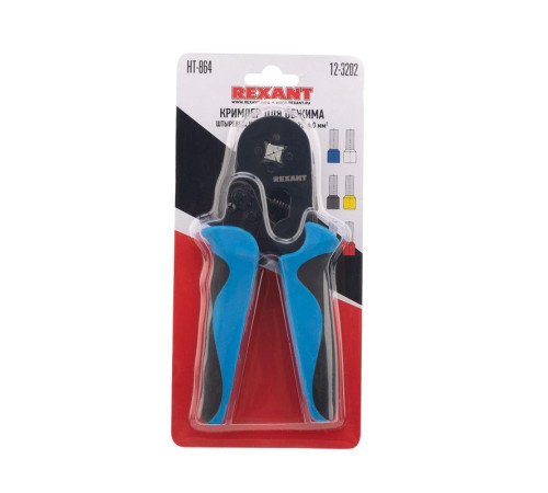 Кримпер для обжима штыревых клемм 0.25 - 6.0 кв.мм (HT-864) (TL-864) Rexant 12-3202