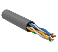 Кабель витая пара U/UTP 5E 4х2х24AWG LSZH сер. (уп.305м) РФ/Т ITK LC1-C5E04-121-T-R